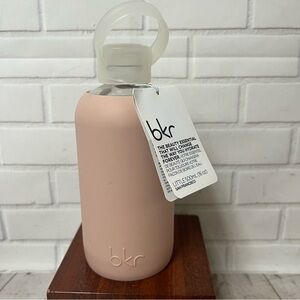 BKR Naked Light Pink 500ml 16oz The Original Glass Bottle Silicone Sleeve NWT